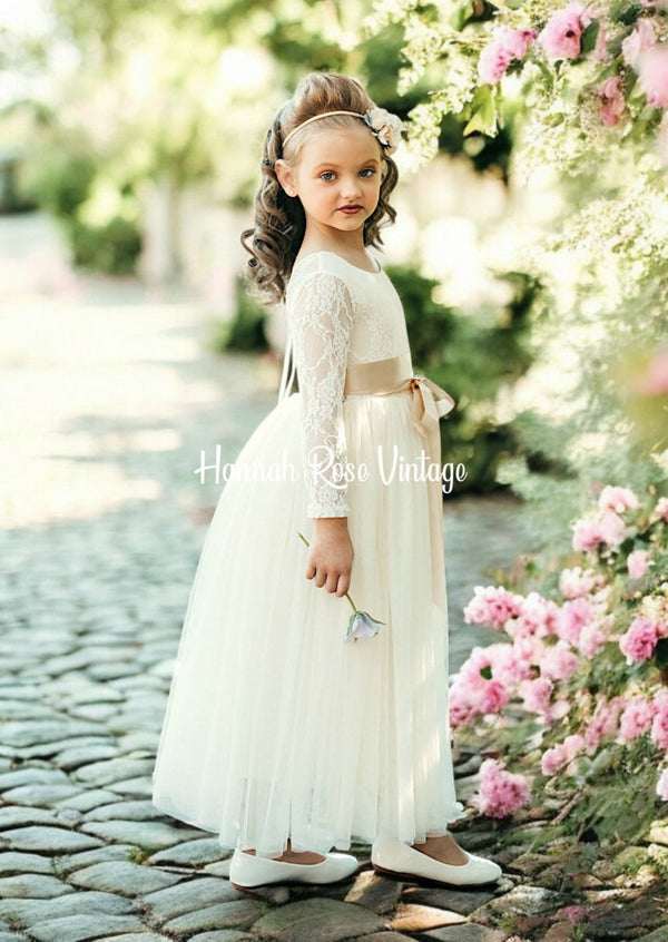 Ivory Flower Girl Dresses