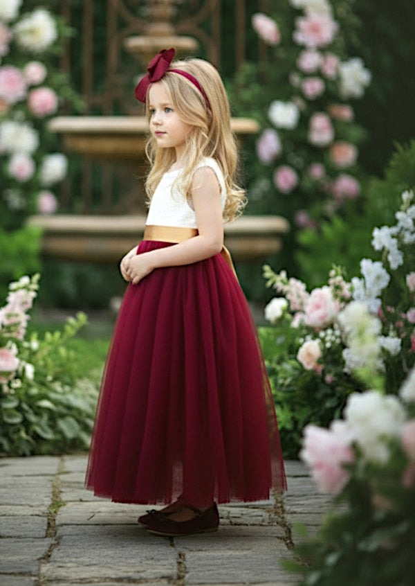 Sleeveless Burgundy Rustic Boho Dress
