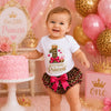 1st Birthday Princess Onesie & Bloomer Set Leopard