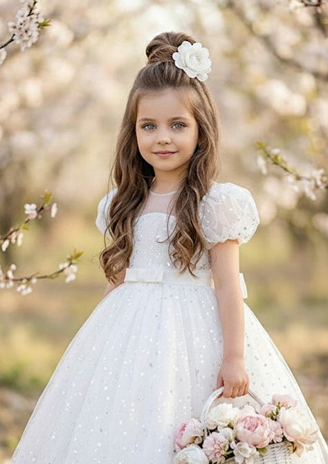 White Flower Hair Clip