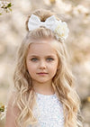 Girls white Flower Girl Hair Accessories