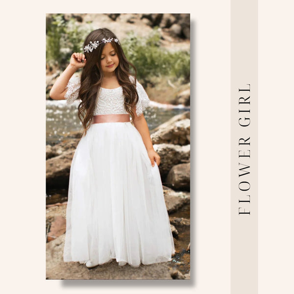 flower girl dresses by Hannah Rose Vintage