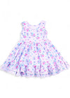 Girls Lavender Butterfly Dress