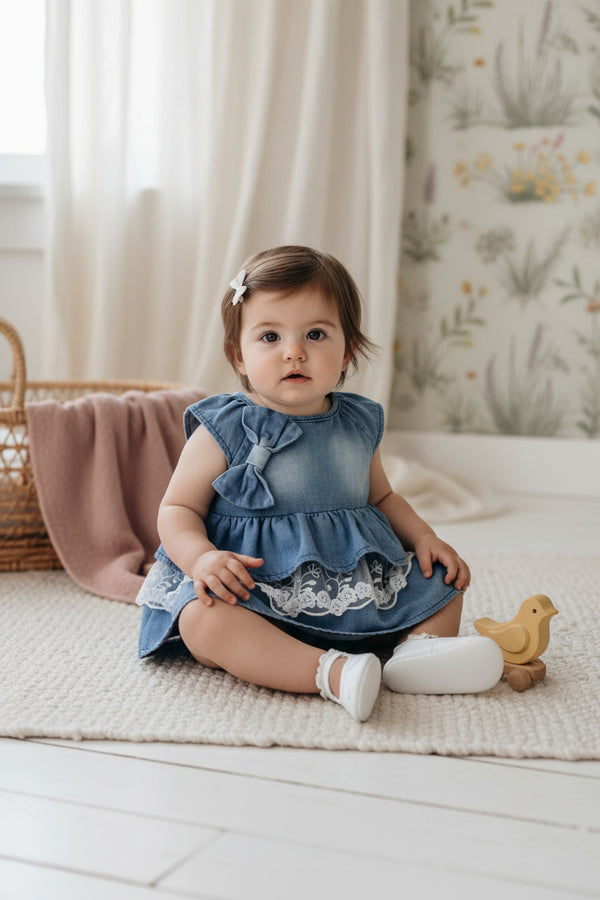 Kenzie Denim Bloomer Set