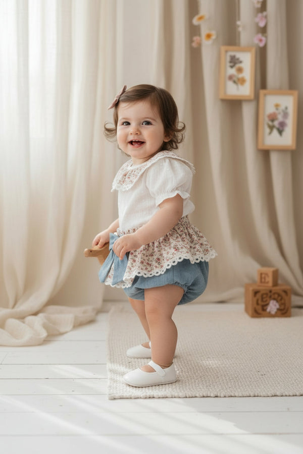 Mia Ruffle Bloomer Set