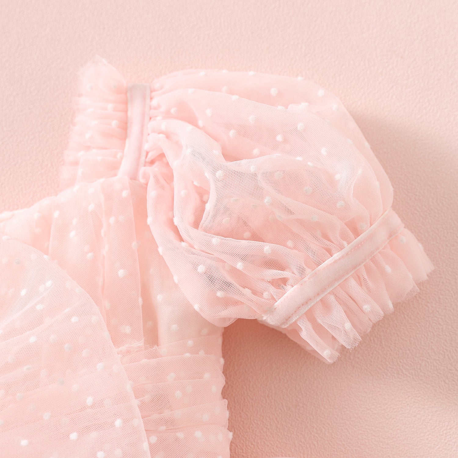 Pink Flutter Sleeve Baby Romper First Birthday Outfit