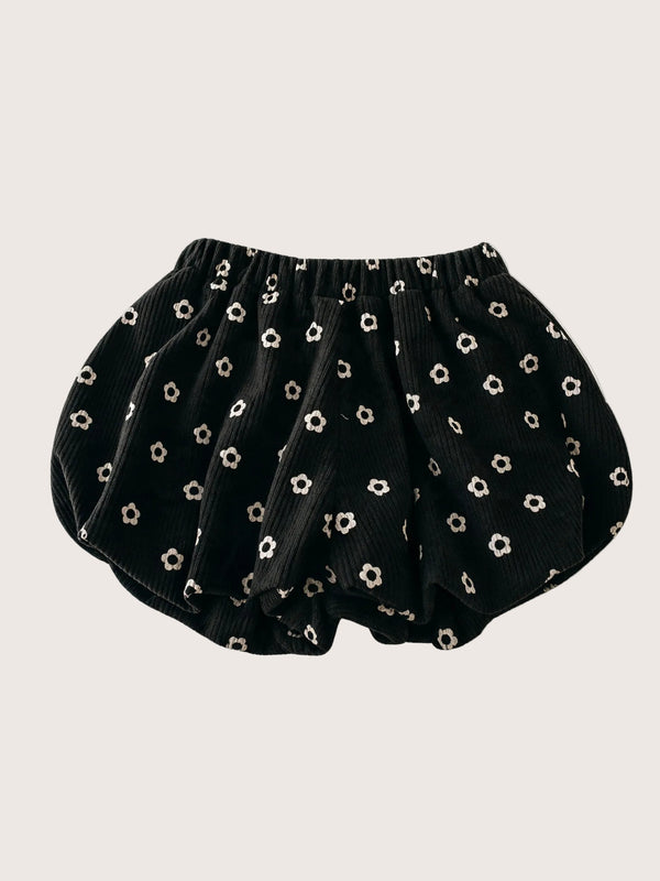 Abby Velvet Bud Pants in Black Print