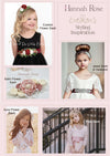 Chiffon flower girl dress, elegant flower girl dress, pearl pink flower girl dress