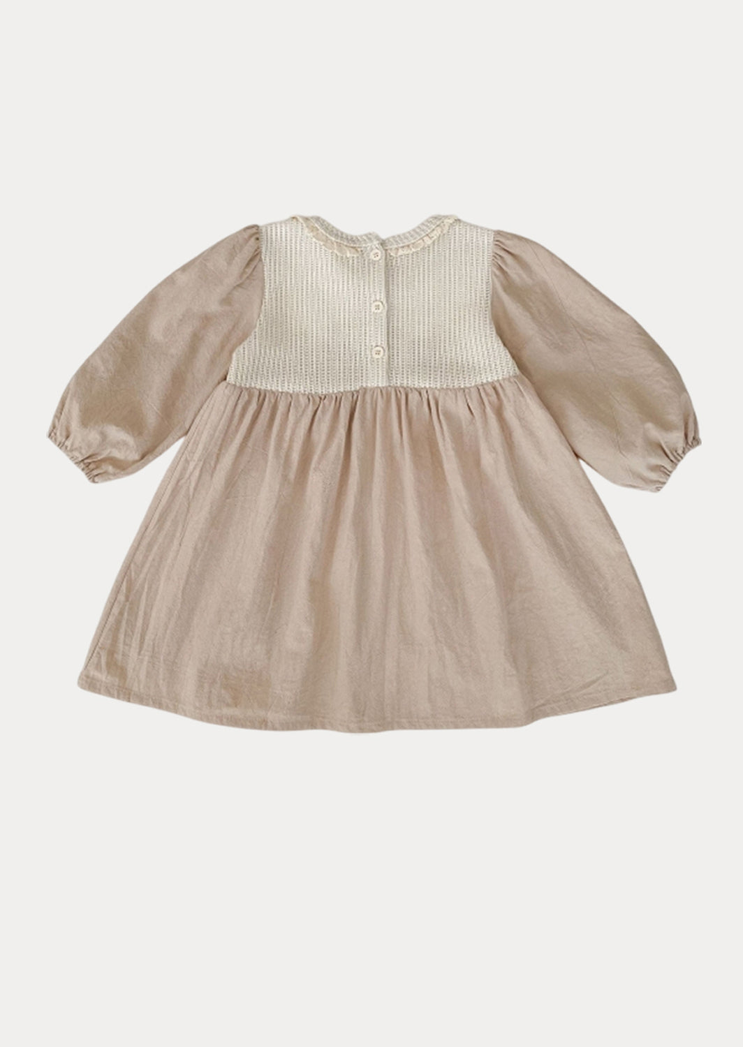 Ailany Textured Cotton Dress in Khaki