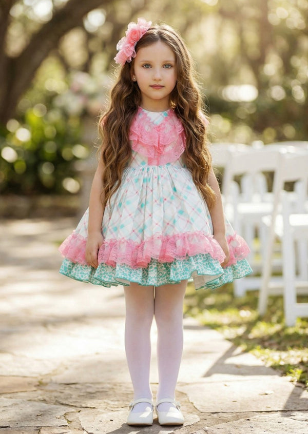 Aria Lace & Ruffles Vintage Dress