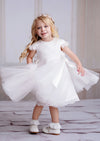 Alexandra White Lace Knee Length Flower Girl Special Occasion Dress