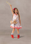 girls swiftie print twirl dress