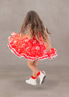 girls character print twirl dresses