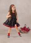 girls fun print twirl dresses
