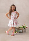 Rosette Reverie Twirl Dress || Soft Pink Ribbons & Roses