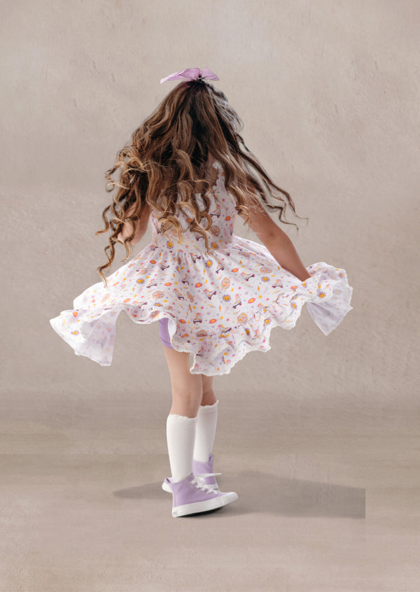 Toddler Girls Print Twirl Dress