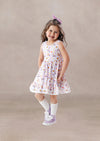 Toddler Girls Print Birthday Party Dress