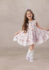 Toddler Girls Print Birthday Party Dress