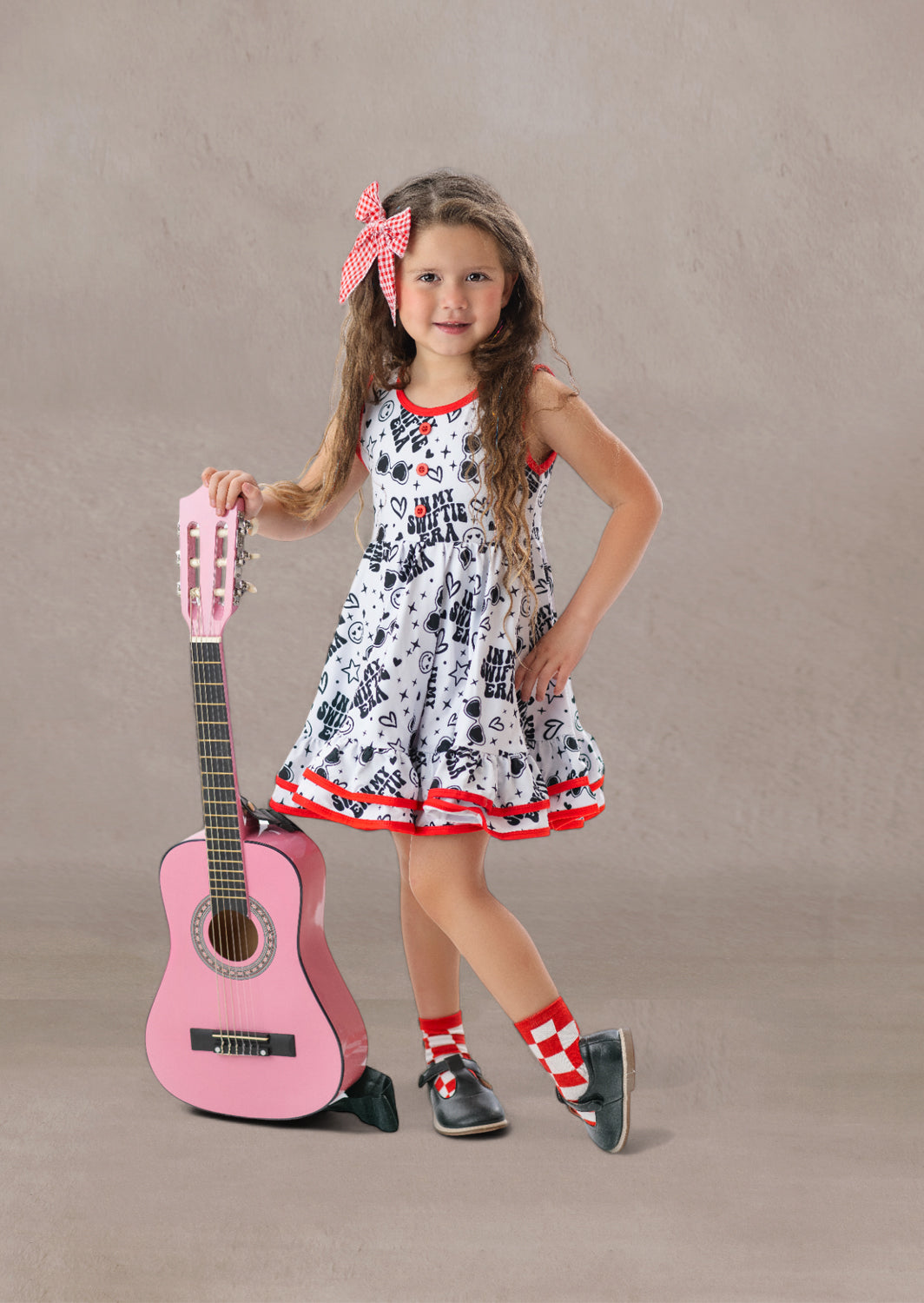 Girls Character Print Birthday Party Dress