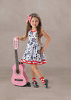 Girls Character Print Birthday Party Dress