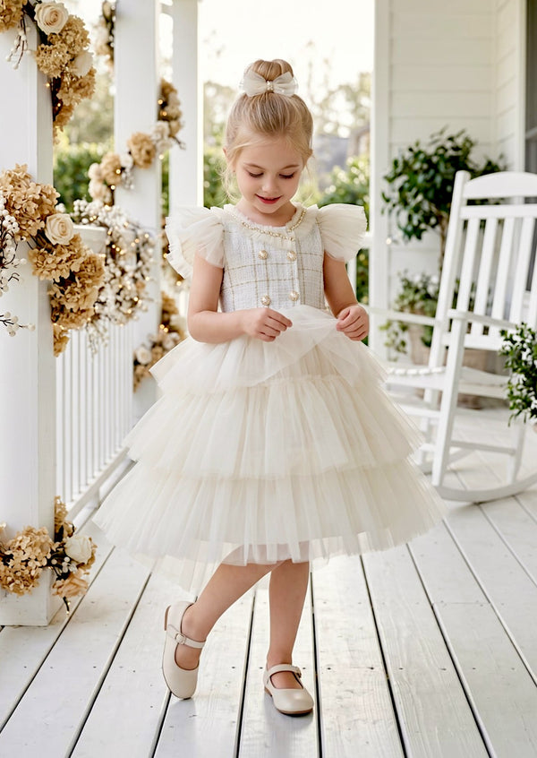 Angel Dress in Champagne