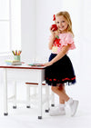 Girls Apple Pencil School Twirl Skirt Set - Twirl Dresses