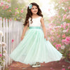 Sleeveless Mint Flower Girl Dresses, Elegant Wedding Style