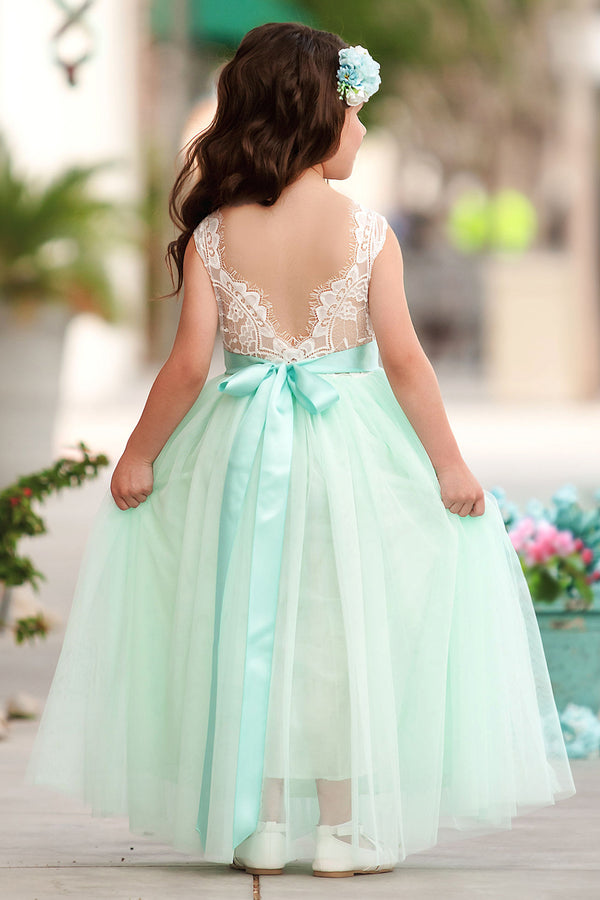 BOHO TULLE FLOWER GIRL DRESSES - Hannah Rose Vintage Boutique