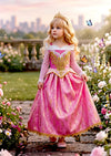 Sleeping Princess Gown in Pink – Girls Fairytale Dress