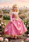 Sleeping Princess Gown in Pink – Girls Fairytale Dress