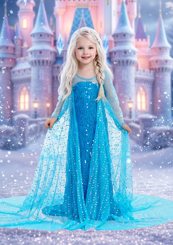 Blue Snow Princess Gown - The Ice & Snow Gown