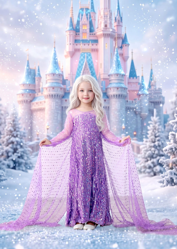 Purple Snow Princess Gown - The Ice & Snow Gown
