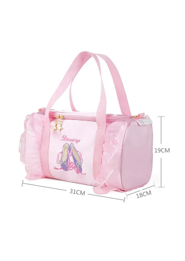 What size is girls ballet tote bag