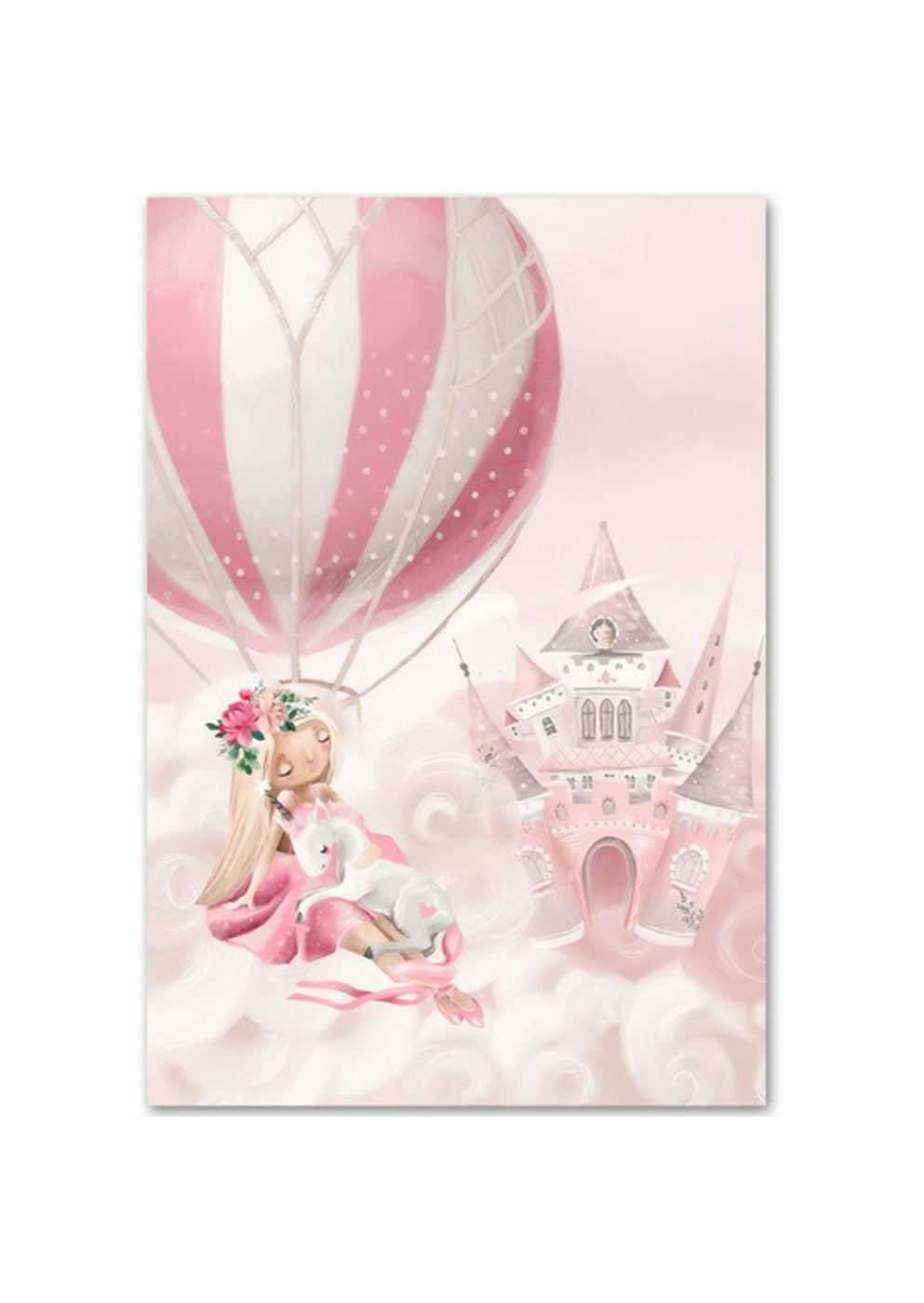 Bunny Ballerina Balloon Nursery Wall Art Prints Collection