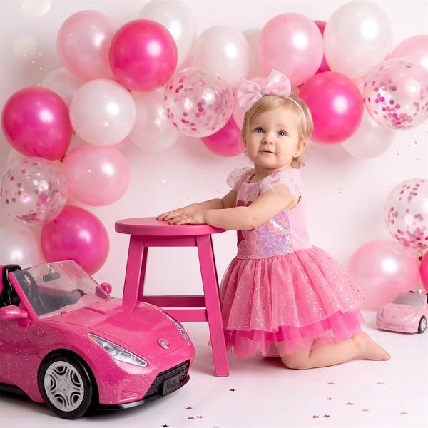 I Love Barbie Cake Smash Tutu Outfit in Pink | Cake Smash Outfit Girl | Cake Smash Outfit Girl