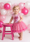 Barbie Cake Smash Tutu Outfit in Pink