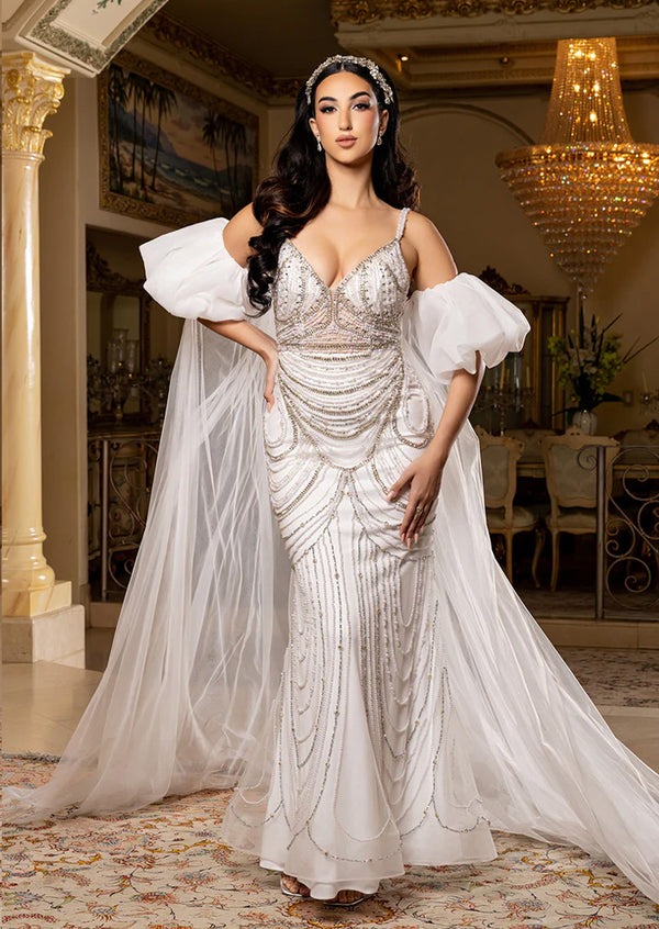 Nefatari Wedding Bridal Gown in Ivory