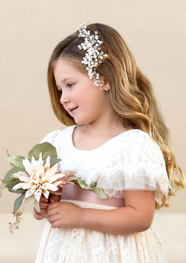 Lace flower girl dresses