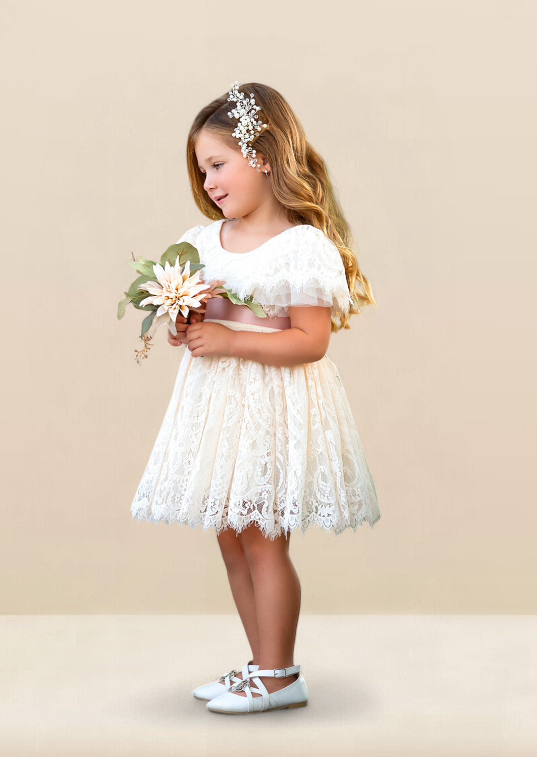 lace flower girl dresses