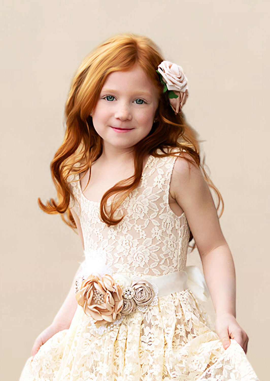Lace Flower Girl Dresses