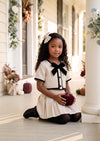 Cream Cottage Bow Skirt Set | Girls Fall Clothes & Outfits