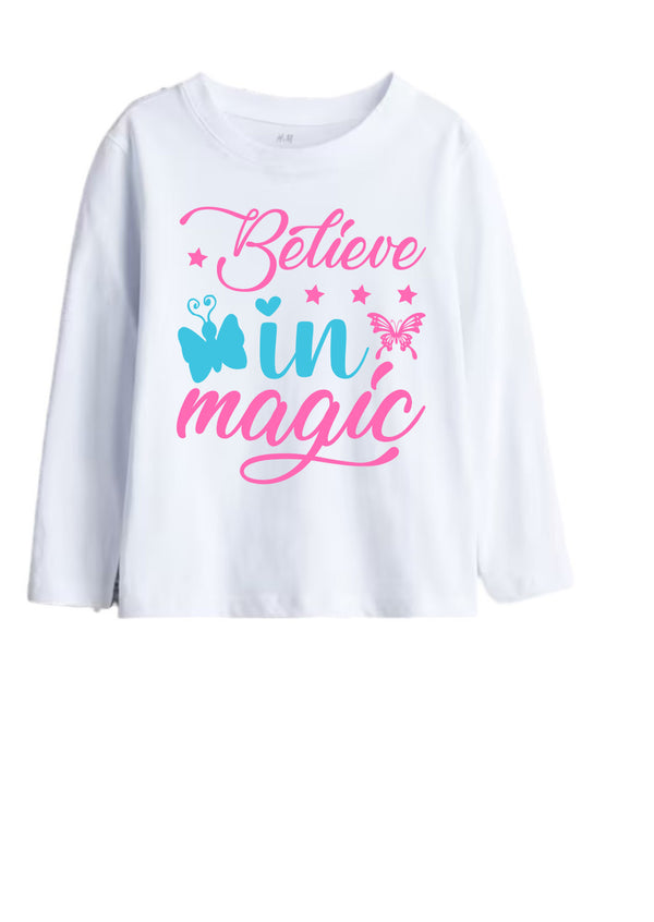 Girls Believe in Magic Tee Shirt - Unicorn T Shirts