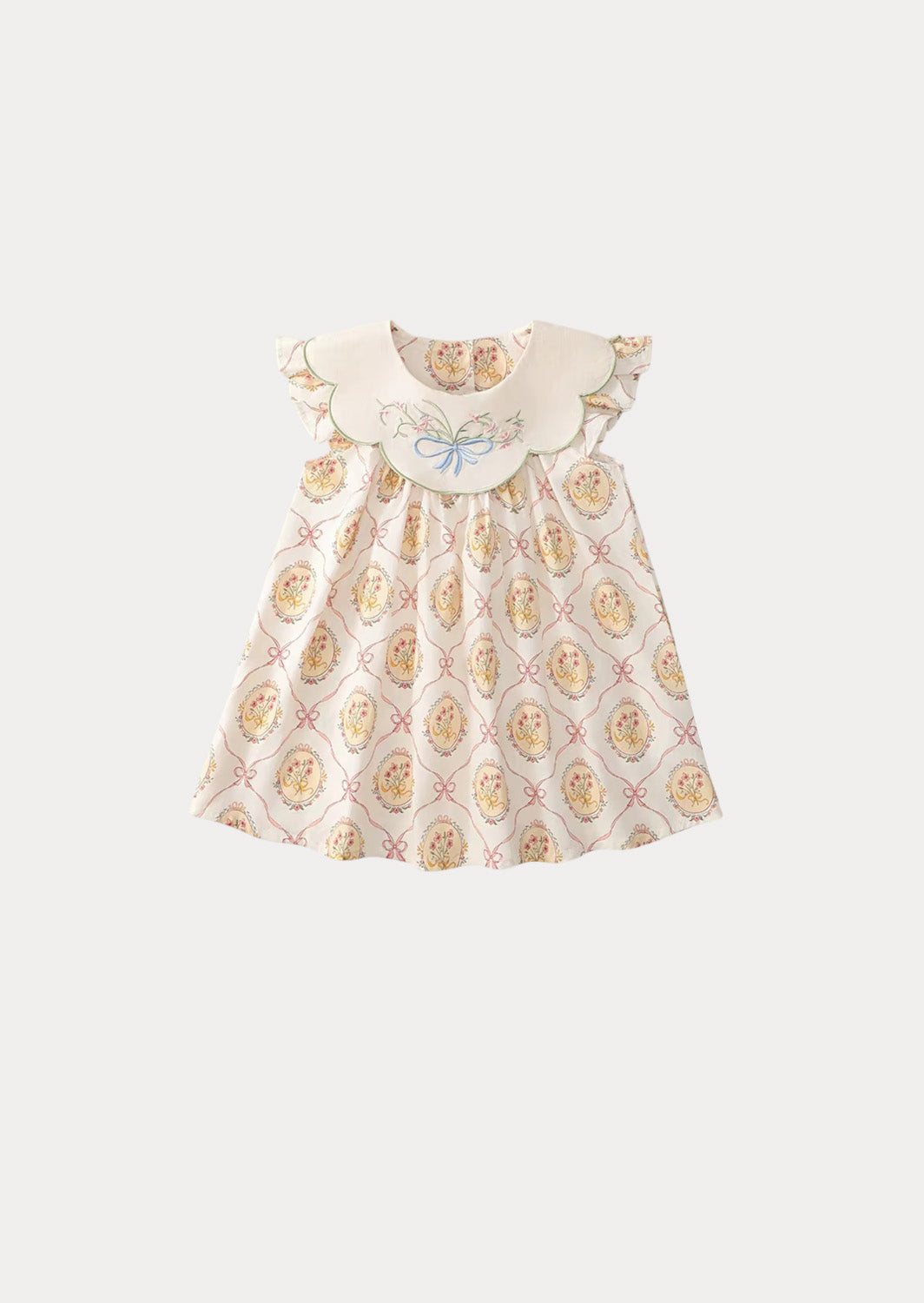 Beloved Embroidered Collar Dress