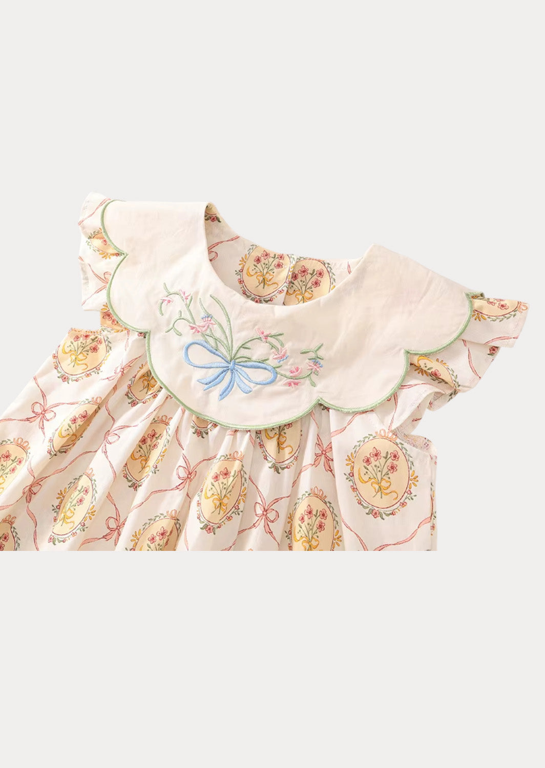 Beloved Embroidered Collar Dress