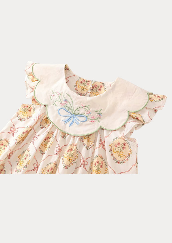 Beloved Embroidered Collar Dress
