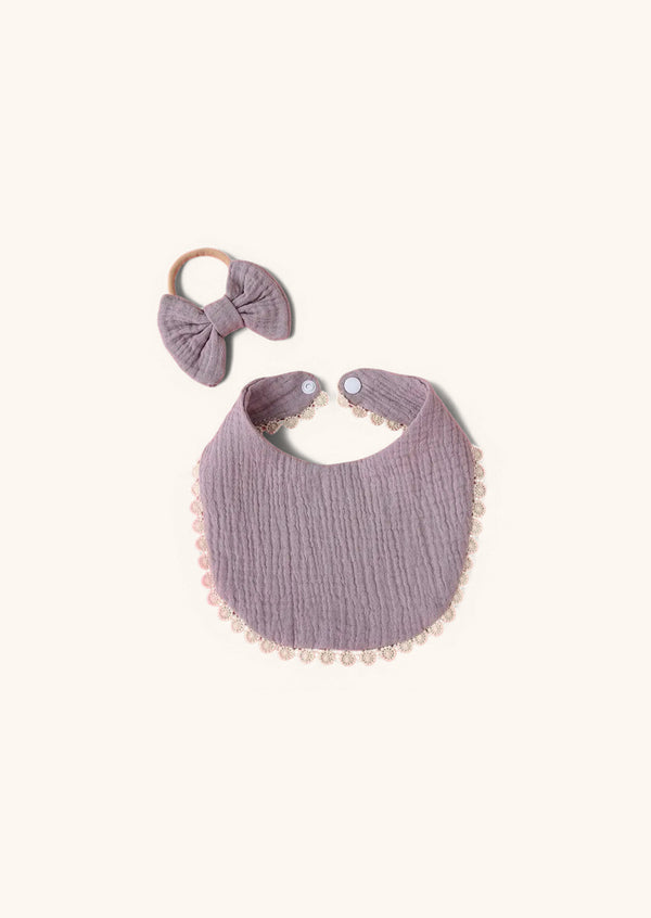 Bib & Bow Baby Girl Gift Set | Lavender