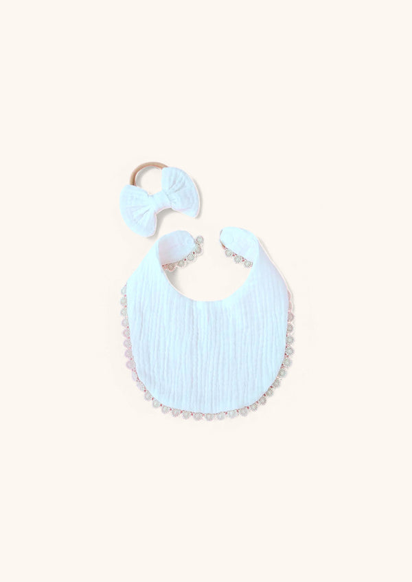 Bib & Bow Baby Girl Gift Set | White