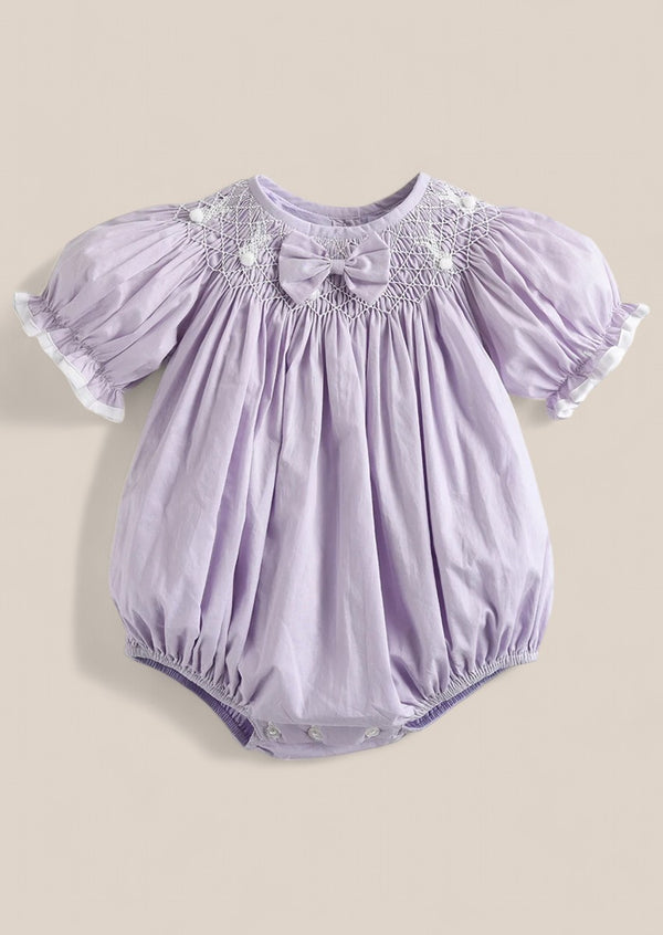 Bishop Smocked Baby Bubble Romper