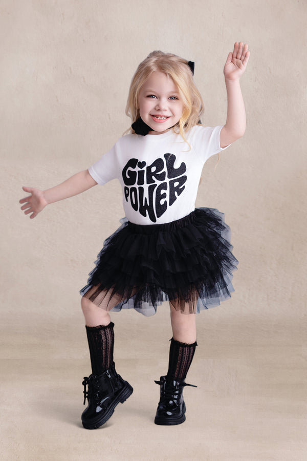 Black Layered Tutu Skirt