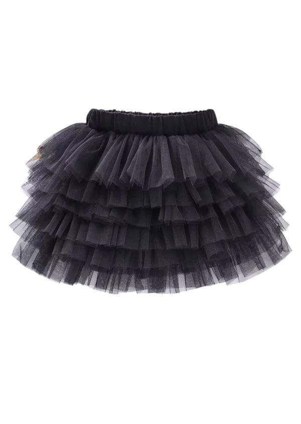 Girl Power Tee & Black Layered Tutu Set
